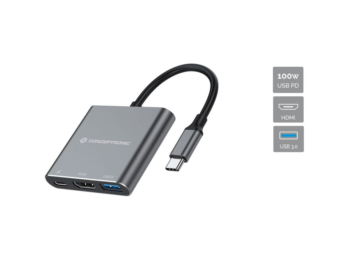 Conceptronic DONN18G 3-in-1 Dockingstation 9dd92c4c2619d39b5ceeb9d1447c05aa668bca54