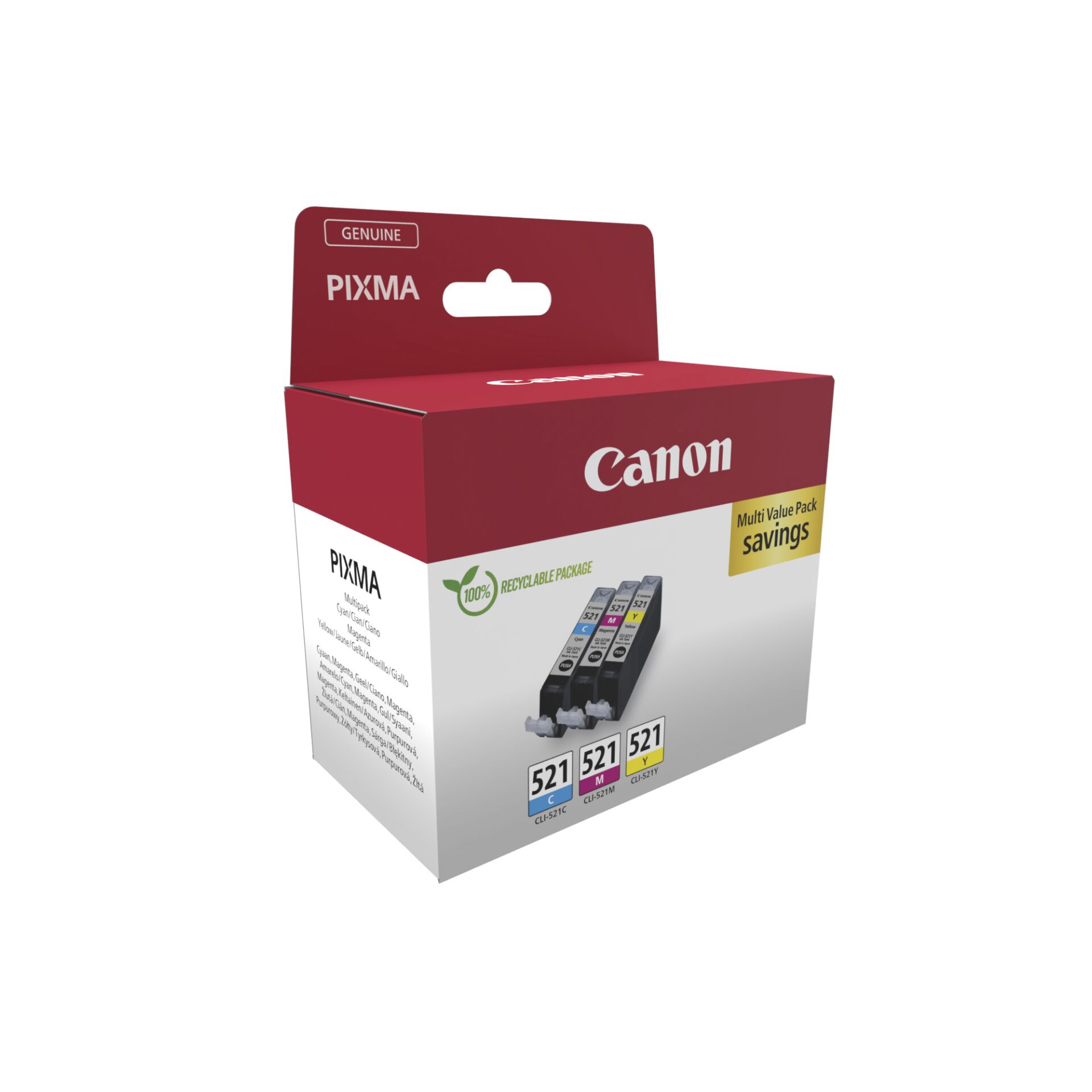 Canon CLI-521 C/M/Y Multipack 829894_01