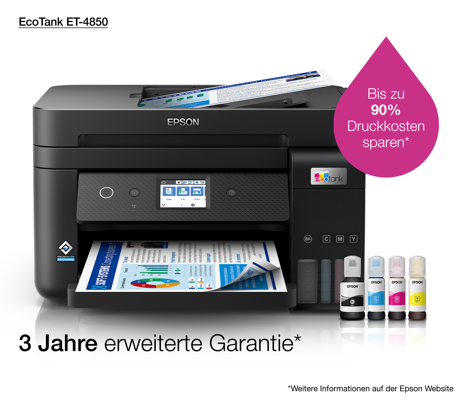 Epson EcoTank ET-4850 4in1 Tintenstrahl MFP Tintentanksystem 93168228_2584262665