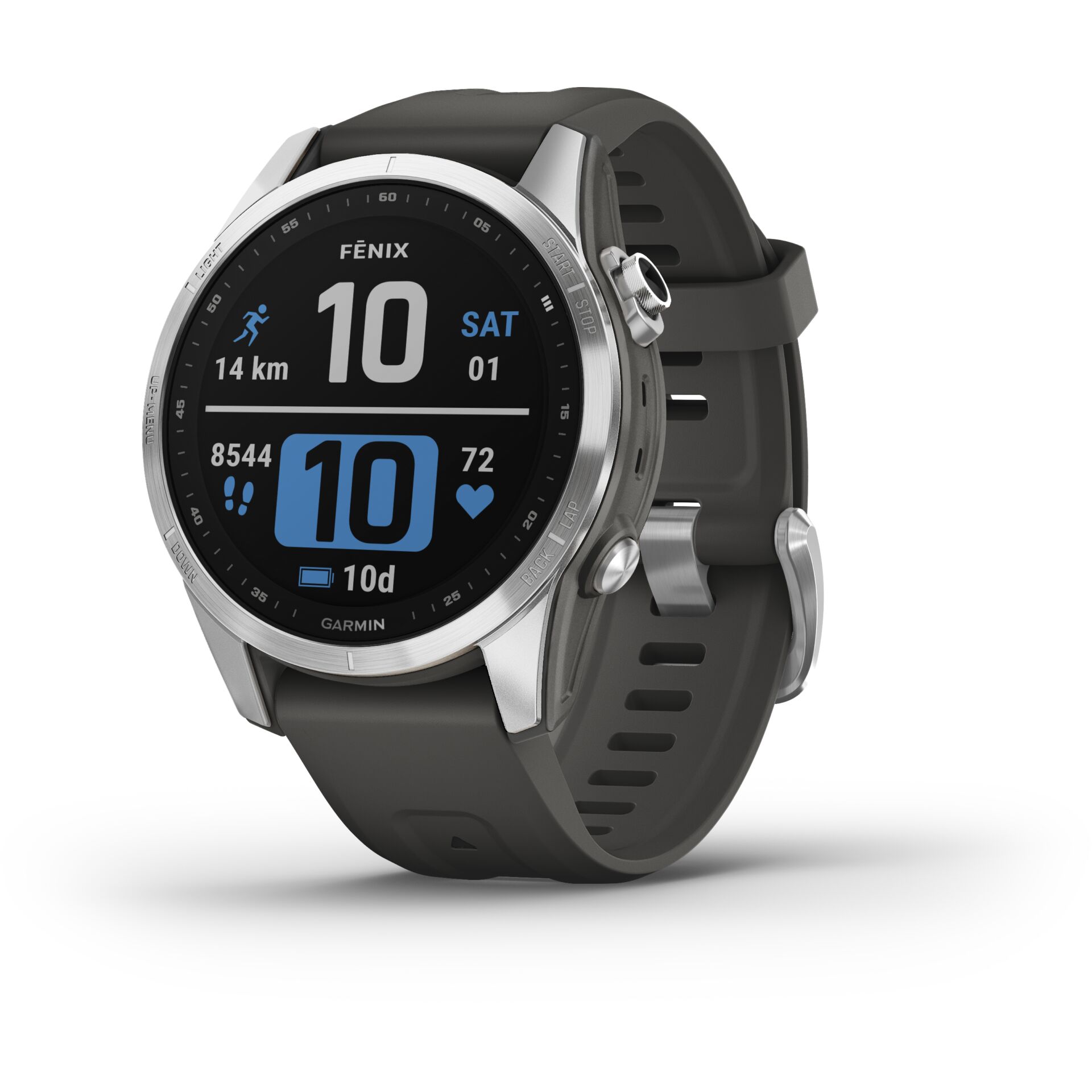 Garmin fenix 7S graphit/silber