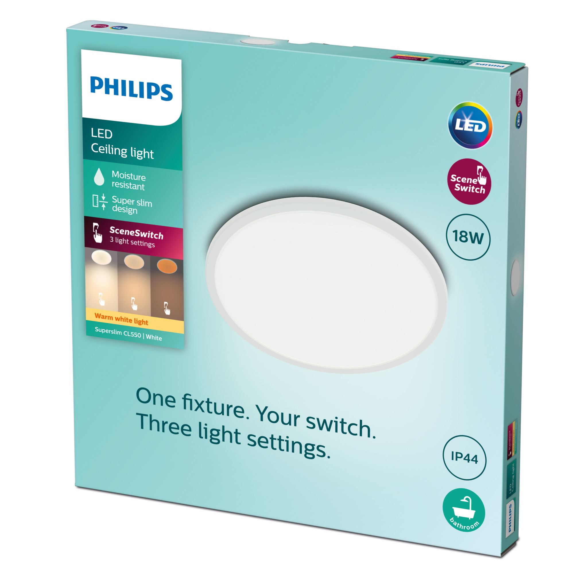 Philips 3in1 LED Leu SceneSwitch CL550 IP44 1500lm Dimmen o DS 91818633_2061544782
