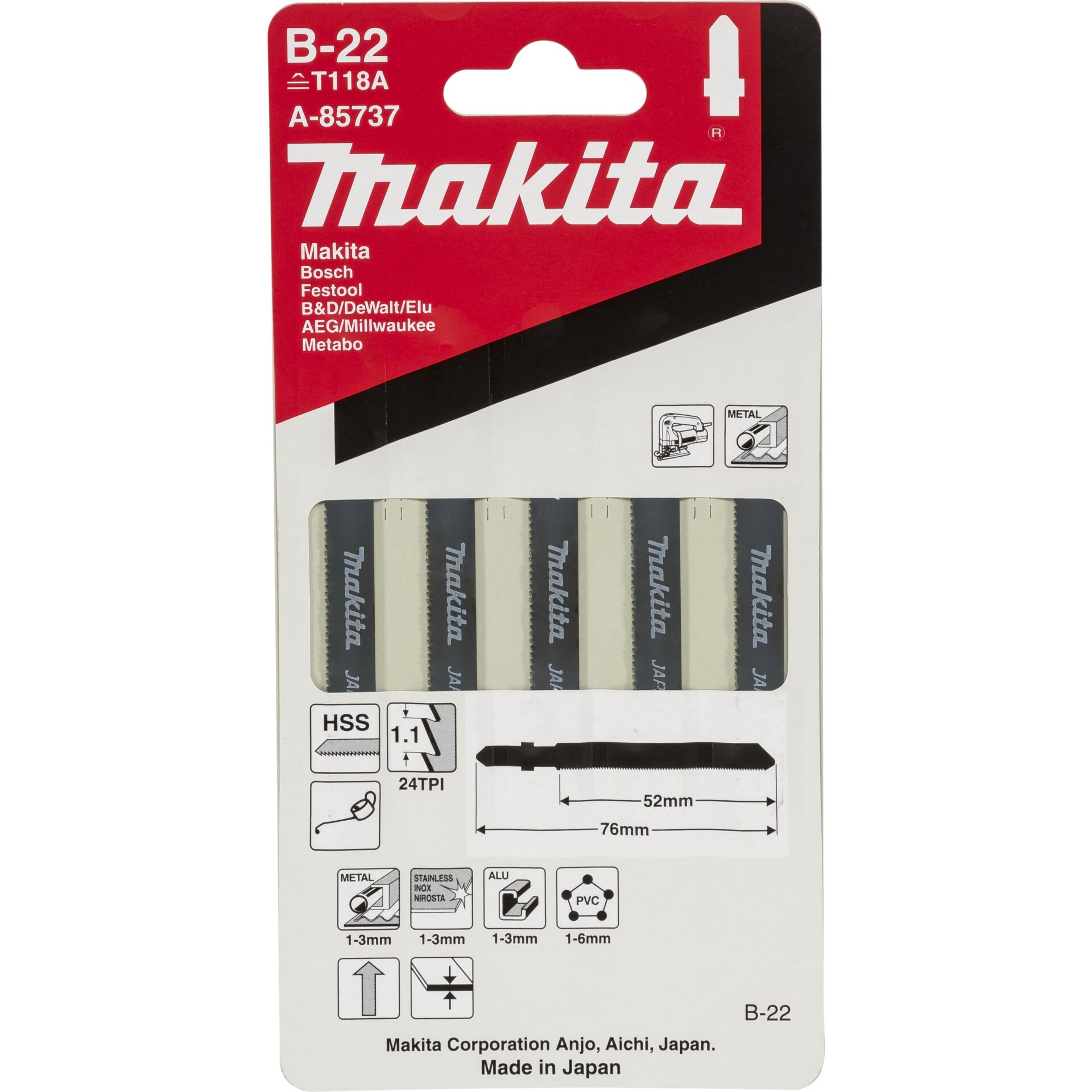 Makita A-85737 Stichsägeblatt B-22 807165_00