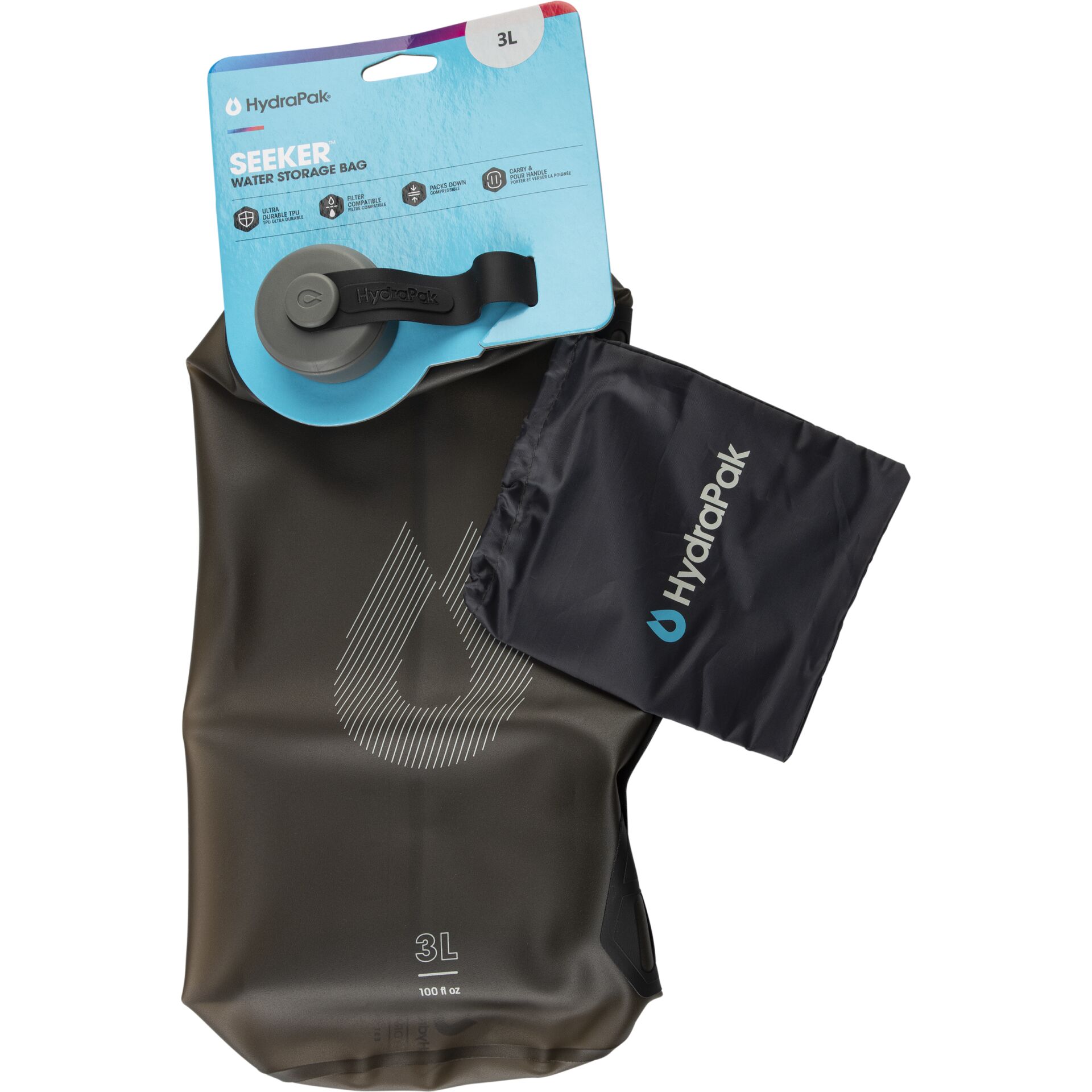 HydraPak Seeker 3L Wasseraufbewahrungsbeutel und Tragetasche