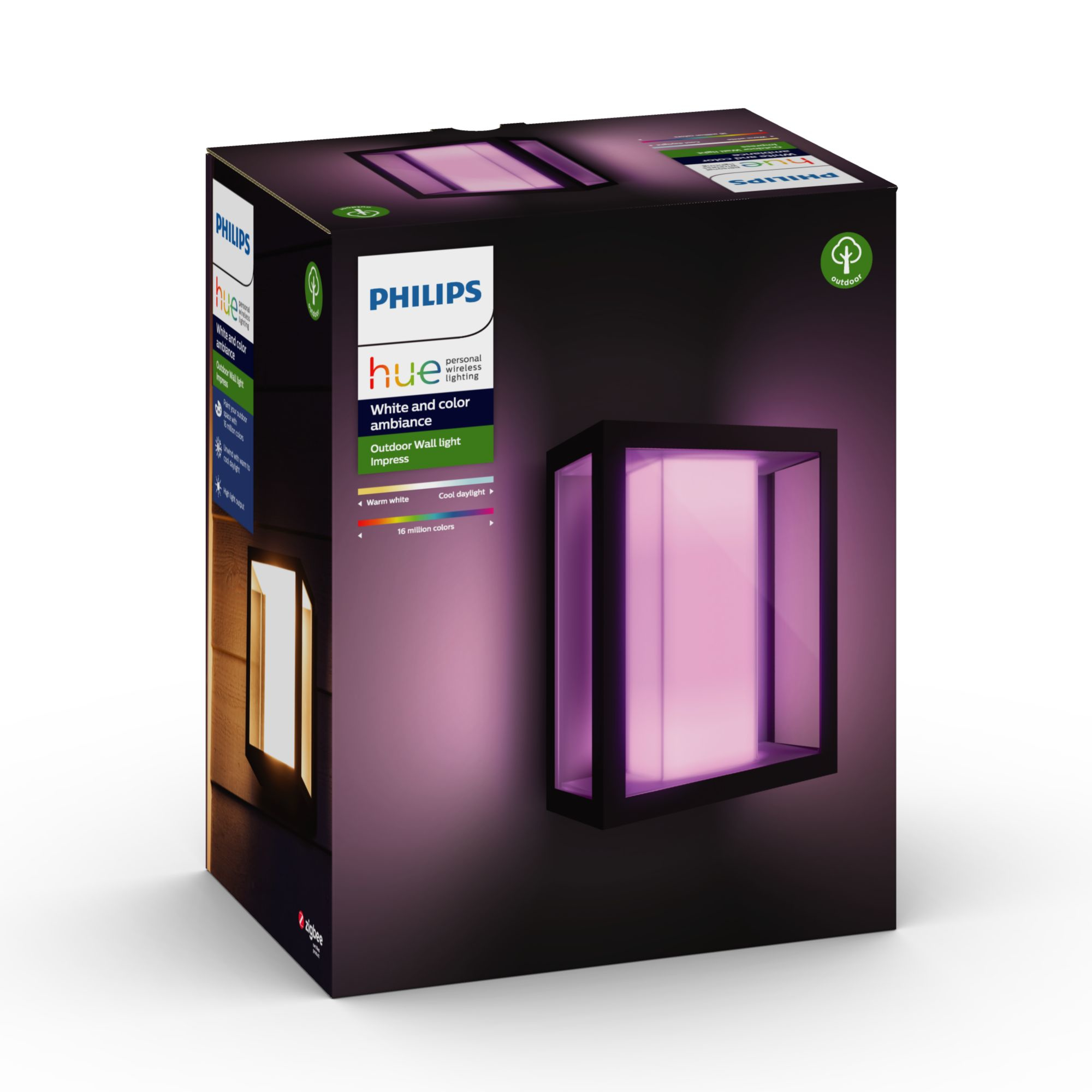 Philips HUE Impress Wandleuchte, breit, schwarz. 65111932_2534709909