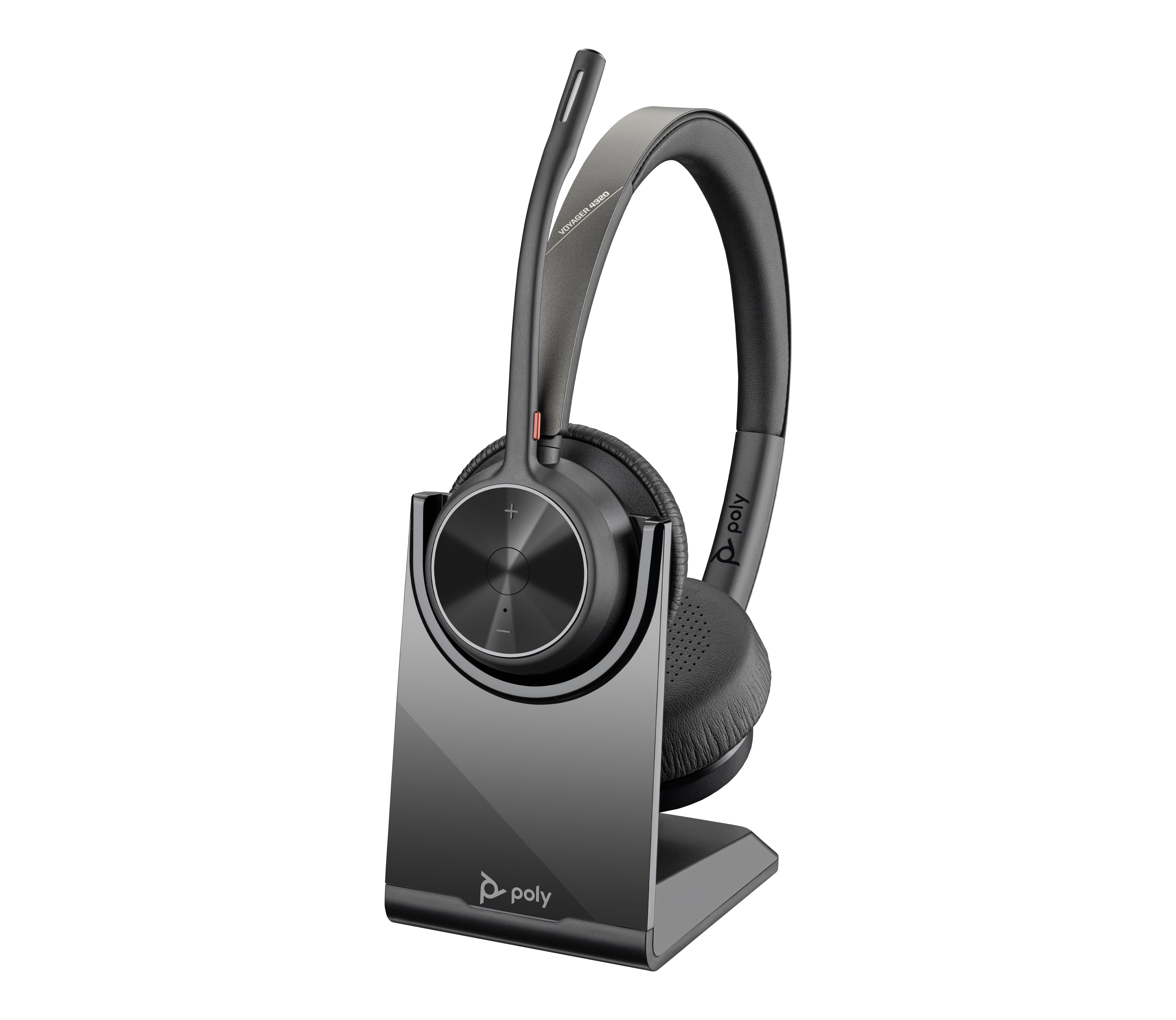 Poly BT Headset Voyager 4320 UC Stereo USB-A mit Stand – Ansicht 7